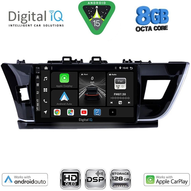 DIGITAL IQ BXF 18714BIG_CPAA (10inc) MULTIMEDIA TABLET for TOYOTA COROLLA mod. 2013-2016