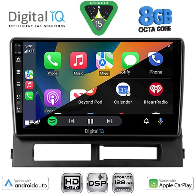 DIGITAL IQ BXF 18728DASH_CPAA (9inc) MULTIMEDIA TABLET for TOYOTA PRIUS mod. 2003-2009 (Supports Original Clima-HYBRID)