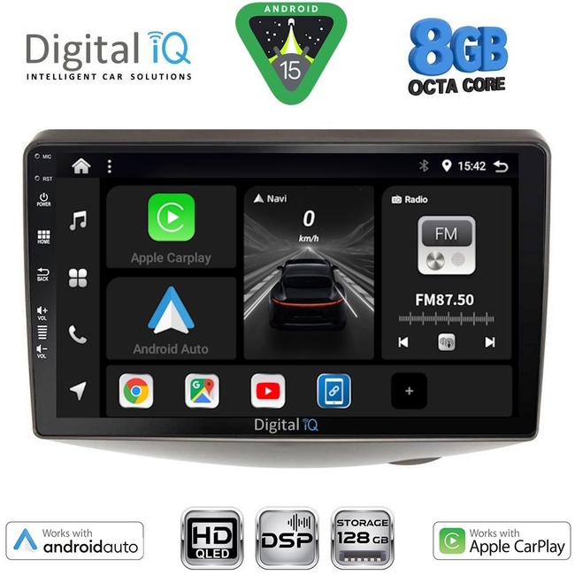 DIGITAL IQ BXF 18735_CPAA (9inc) MULTIMEDIA TABLET for TOYOTA YARIS mod. 1999-2006