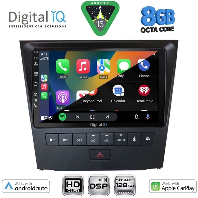 DIGITAL IQ BXF 18341_CPAA (9inc) MULTIMEDIA TABLET for LEXUS GS mod. 2004-2011