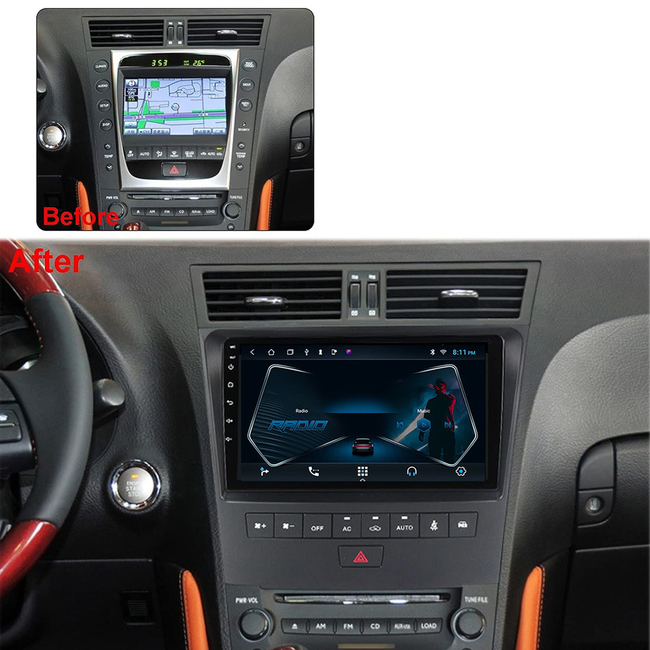 DIGITAL IQ BXF 18341_CPAA (9inc) MULTIMEDIA TABLET for LEXUS GS mod. 2004-2011