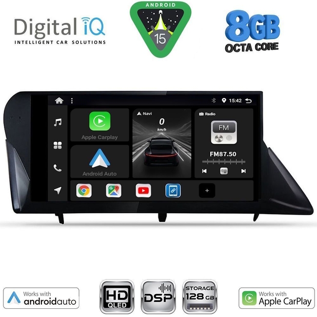 DIGITAL IQ BXF 18346_CPAA (9inc) MULTIMEDIA TABLET for LEXUS RX mod. 2009-2014
