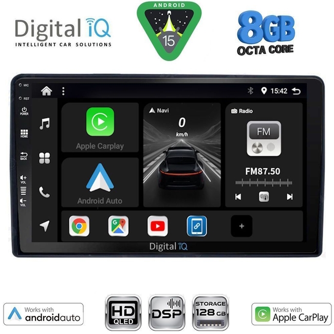 DIGITAL IQ BXF 18081_CPAA (9inc) MULTIMEDIA TABLET for CITROEN – PEUGEOT mod. 2008-2018