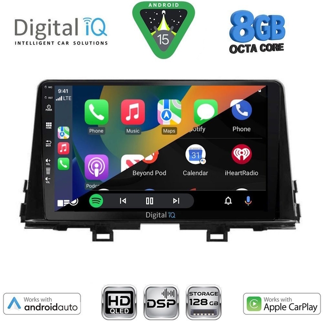 DIGITAL IQ BXF 18309_CPAA (9inc) MULTIMEDIA TABLET for KIA PICANTO mod. 2017-2021