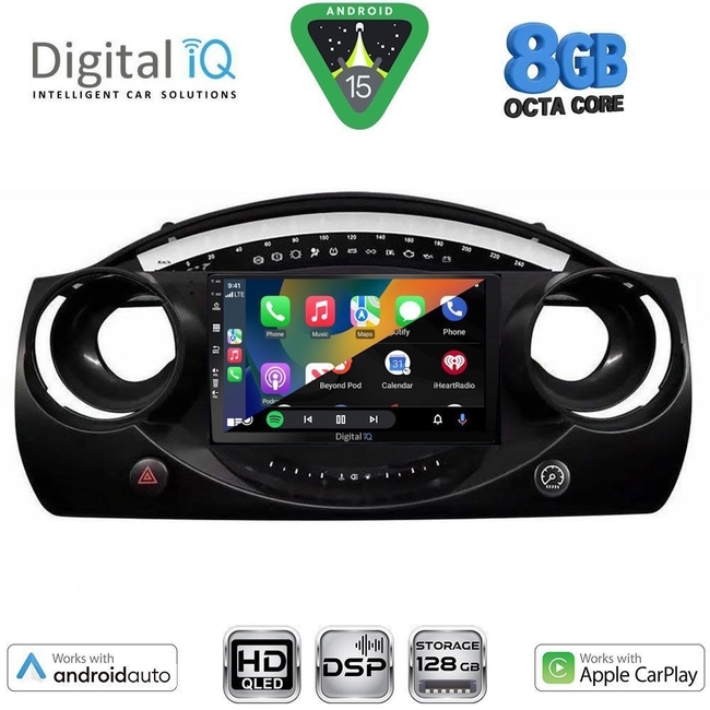 DIGITAL IQ BXF 18063_CPAA (9inc) MULTIMEDIA TABLET for MINI COOPER (R50-R52-R53) mod. 2000-2006