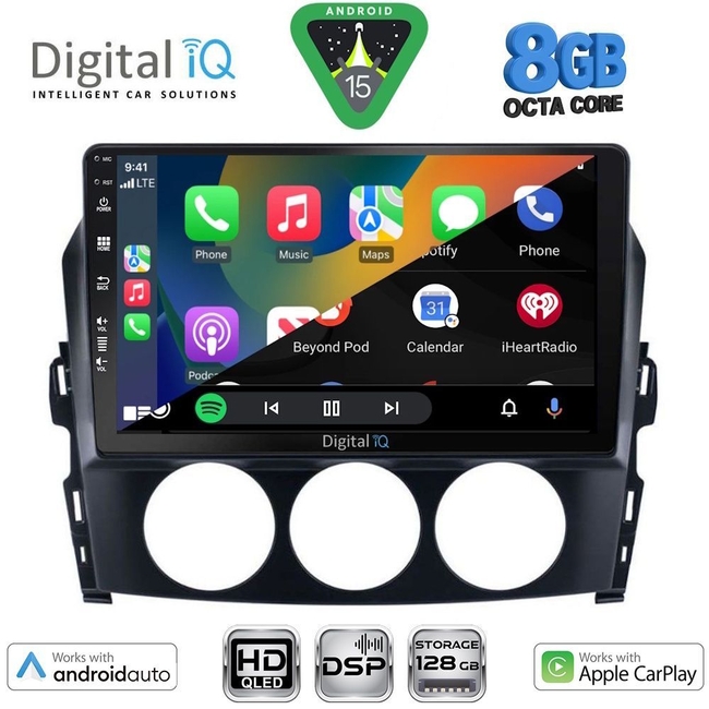 DIGITAL IQ BXF 18392_CPAA (9inc) MULTIMEDIA TABLET for MAZDA MX5 mod. 2005-2015