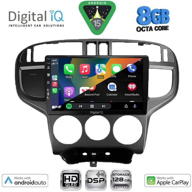DIGITAL IQ BXF 18240_CPAA (9inc) MULTIMEDIA TABLET for HYUNDAI MATRIX mod. 2001-2010
