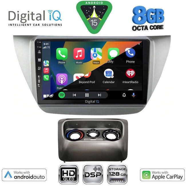 DIGITAL IQ BXF 18433_CPAA (9inc) MULTIMEDIA TABLET for MITSUBISHI LANCER mod. 2000-2007