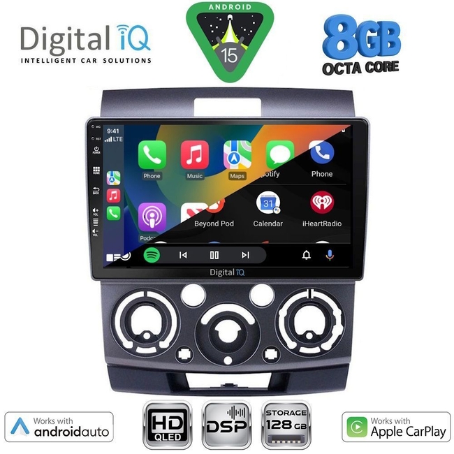 DIGITAL IQ BXF 18170_CPAA (9inc) MULTIMEDIA TABLET for FORD RANGER | MAZDA BT50 mod. 2006-2011