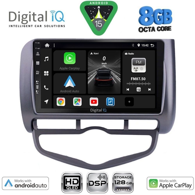 DIGITAL IQ BXF 18210_CPAA CLIMA (9inc) MULTIMEDIA TABLET for HONDA JAZZ mod. 2002-2008