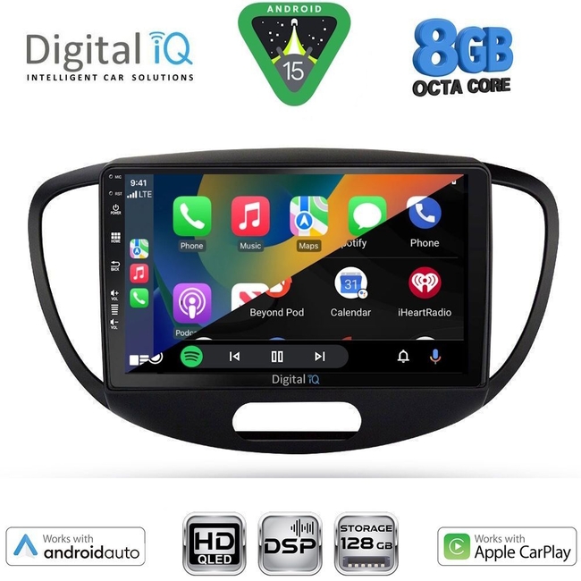 DIGITAL IQ BXF 18223_CPAA (9inc) MULTIMEDIA TABLET for HYUNDAI i10 mod. 2008-2013
