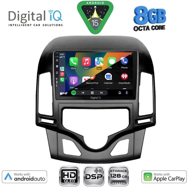 DIGITAL IQ BXF 18231_CPAA CLIMA (9inc) MULTIMEDIA TABLET for HYUNDAI i30 mod. 2007-2012