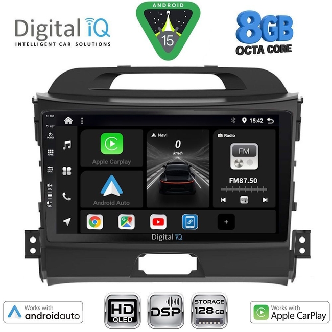 DIGITAL IQ BXF 18325_CPAA (9inc) MULTIMEDIA TABLET for KIA SPORTAGE mod. 2010-2015