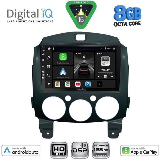 DIGITAL IQ BXF 18361_CPAA (9inc) MULTIMEDIA TABLET for MAZDA 2  mod. 2007-2014