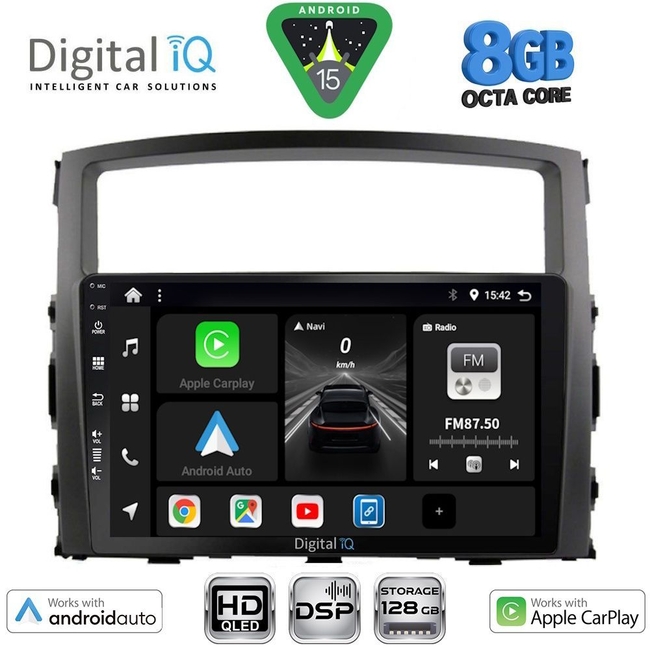DIGITAL IQ BXF 18446_CPAA (9inc) MULTIMEDIA TABLET for MITSUBISHI PAJERO mod. 2006-2013
