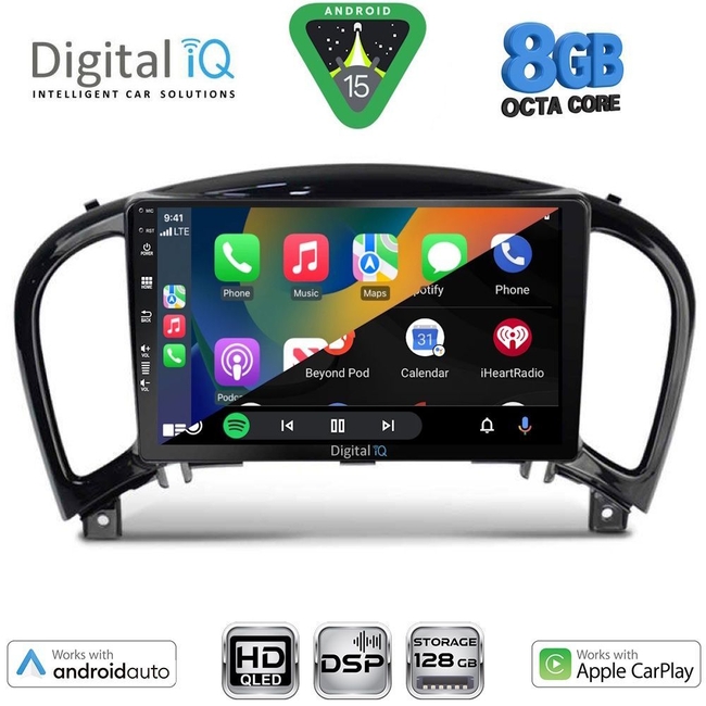 DIGITAL IQ BXF 18452_CPAA (9inc) MULTIMEDIA TABLET for NISSAN JUKE mod. 2009-2020