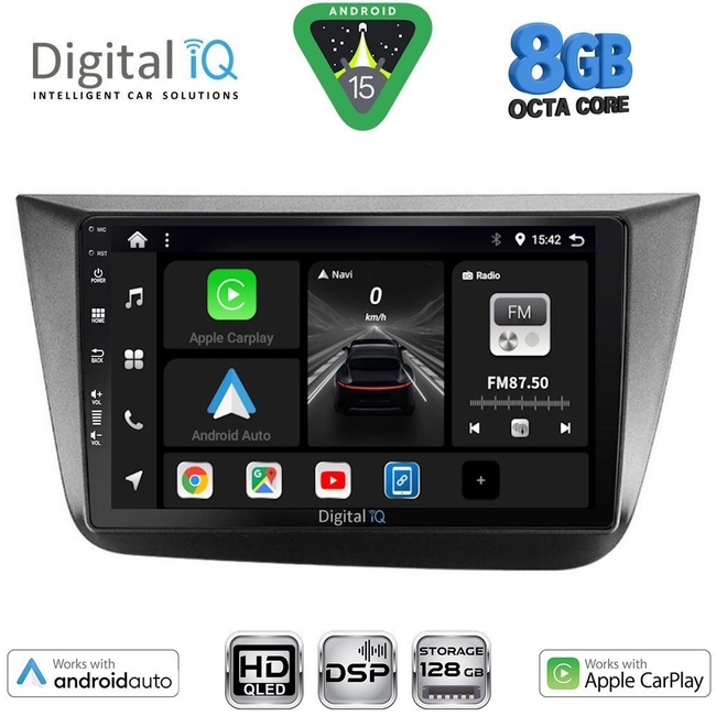 DIGITAL IQ BXF 18570_CPAA (9inc) MULTIMEDIA TABLET for SEAT ALTEA mod. 2004-2015