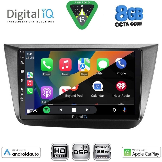 DIGITAL IQ BXF 18570_CPAA (9inc) MULTIMEDIA TABLET for SEAT ALTEA mod. 2004-2015
