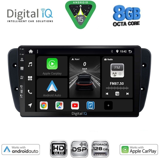 DIGITAL IQ BXF 18571_CPAA (9inc) MULTIMEDIA TABLET for SEAT IBIZA mod. 2008-2015