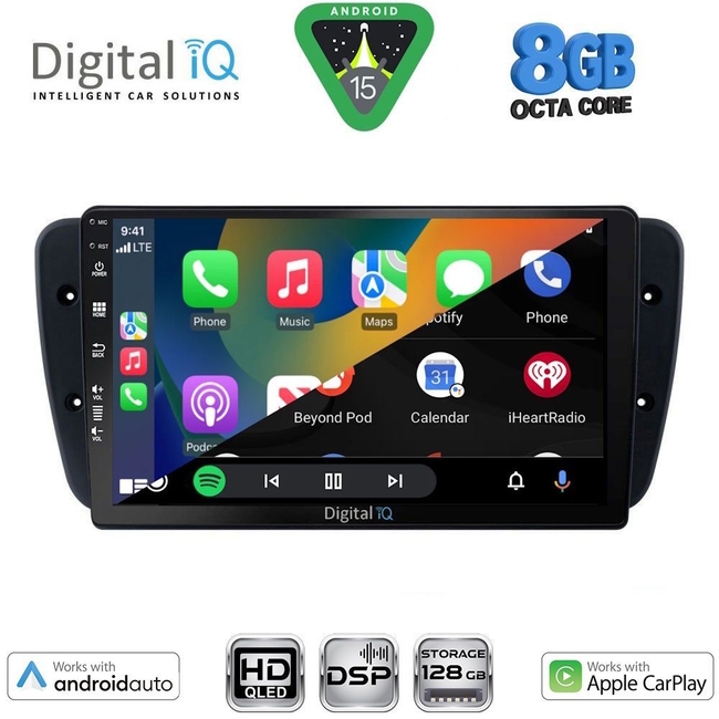 DIGITAL IQ BXF 18571_CPAA (9inc) MULTIMEDIA TABLET for SEAT IBIZA mod. 2008-2015