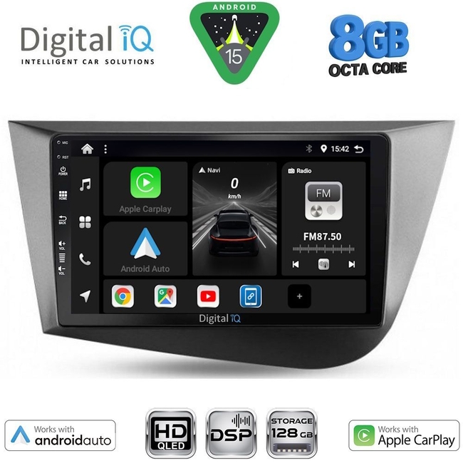 DIGITAL IQ BXF 18574_CPAA (9inc) MULTIMEDIA TABLET for SEAT LEON mod. 2005-2012