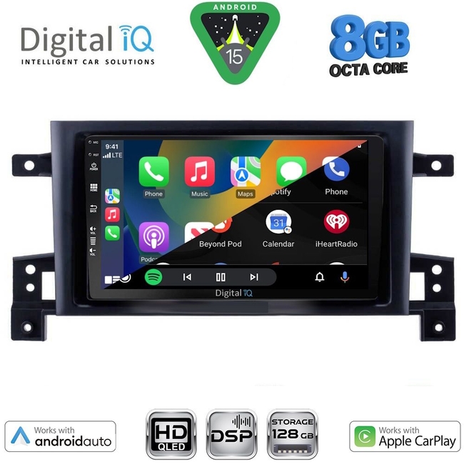 DIGITAL IQ BXF 18696_CPAA (9inc) MULTIMEDIA TABLET for SUZUKI GRAND VITARA mod. 2005-2015