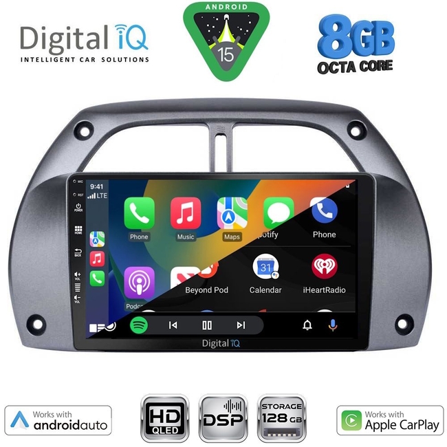 DIGITAL IQ BXF 18730_CPAA A/C (9inc) MULTIMEDIA TABLET for TOYOTA RAV 4 mod. 2000-2006
