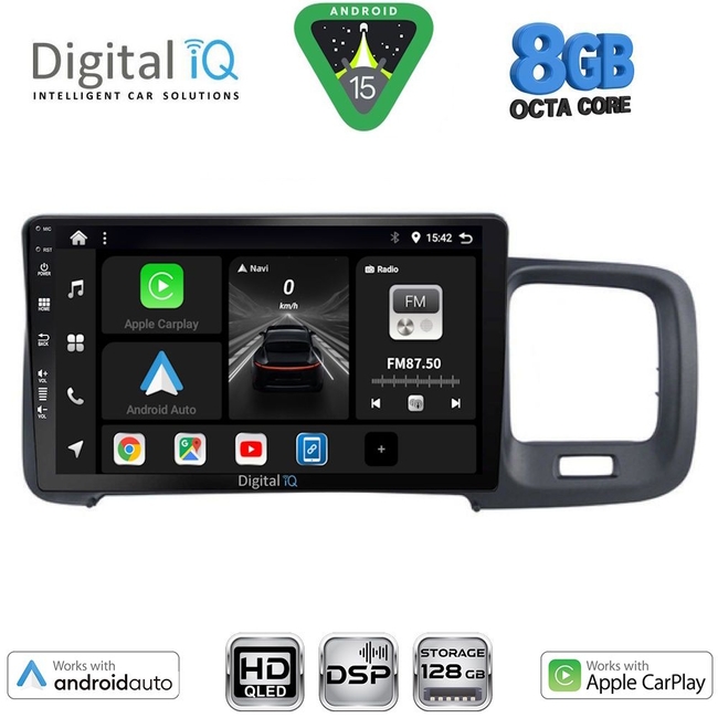 DIGITAL IQ BXF 18785_CPAA (9inc) MULTIMEDIA TABLET for VOLVO S60 mod. 2010-2018