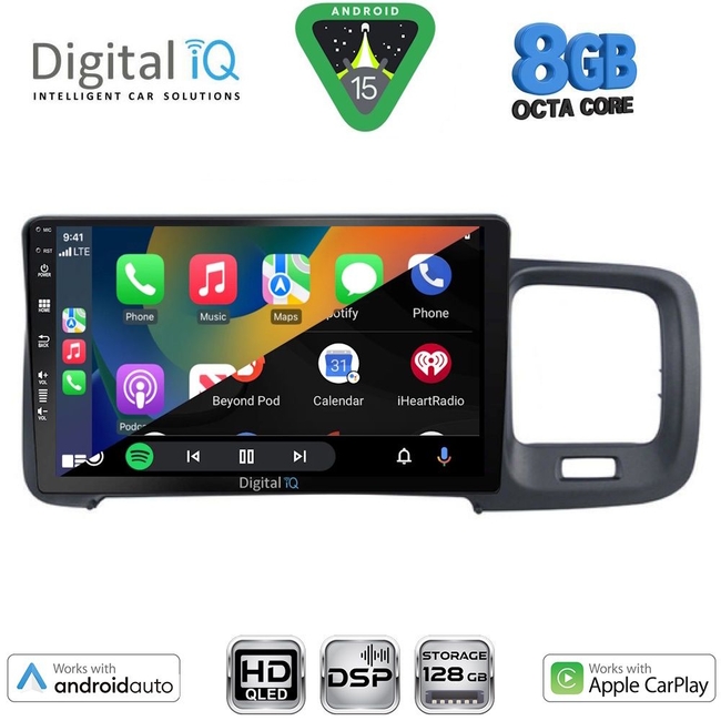 DIGITAL IQ BXF 18785_CPAA (9inc) MULTIMEDIA TABLET for VOLVO S60 mod. 2010-2018