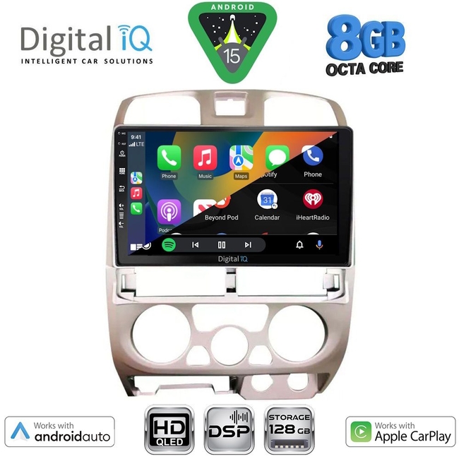 DIGITAL IQ BXF 18253SL_CPAA (9inc) MULTIMEDIA TABLET for ISUZU D-MAX mod. 2002-2008 (SILVER)