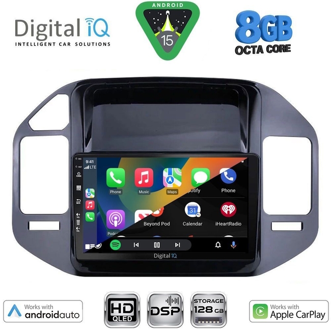 DIGITAL IQ BXF 18444_CPAA (9inc) MULTIMEDIA TABLET for MITSUBISHI PAJERO mod. 1999-2006