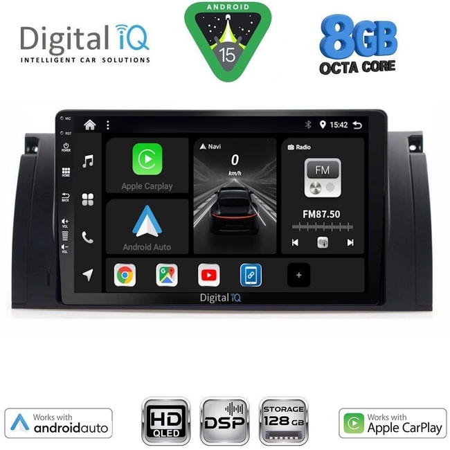 DIGITAL IQ BXF 18045_CPAA (9inc) MULTIMEDIA TABLET for BMW Series 5 (E39) mod. 1997-2005 | X5 (E53) mod. 1999-2006