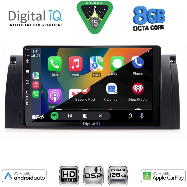 DIGITAL IQ BXF 18045_CPAA (9inc) MULTIMEDIA TABLET for BMW Series 5 (E39) mod. 1997-2005 | X5 (E53) mod. 1999-2006