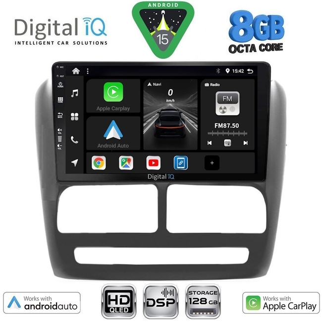 DIGITAL IQ BXF 18137_CPAA (9inc) MULTIMEDIA TABLET for FIAT DOBLO mod. 2010-2015