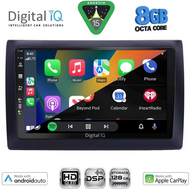 DIGITAL IQ BXF 18145_CPAA (9inc) MULTIMEDIA TABLET for FIAT STILO mod. 2001-2007