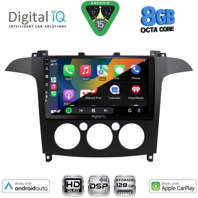 DIGITAL IQ BXF 18175_CPAA A/C (9inc) MULTIMEDIA TABLET for FORD SMAX mod. 2006-2014