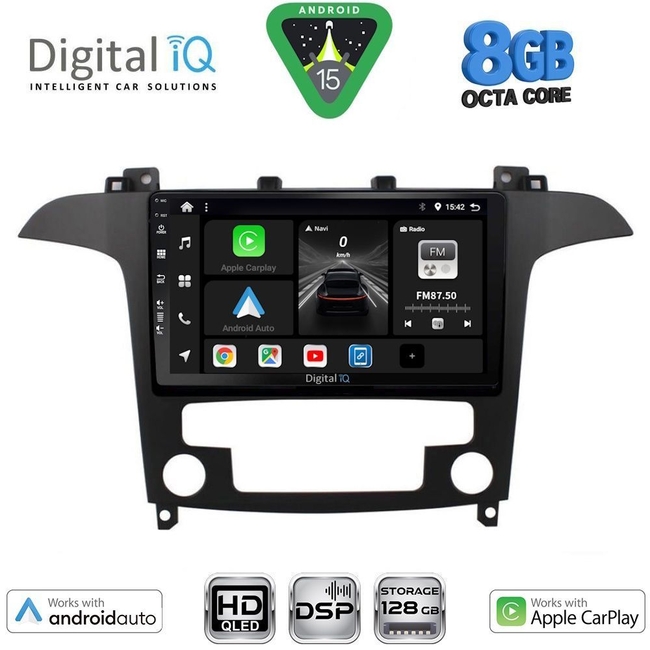 DIGITAL IQ BXF 18175_CPAA CLIMA (9inc) MULTIMEDIA TABLET for FORD SMAX mod. 2006-2014