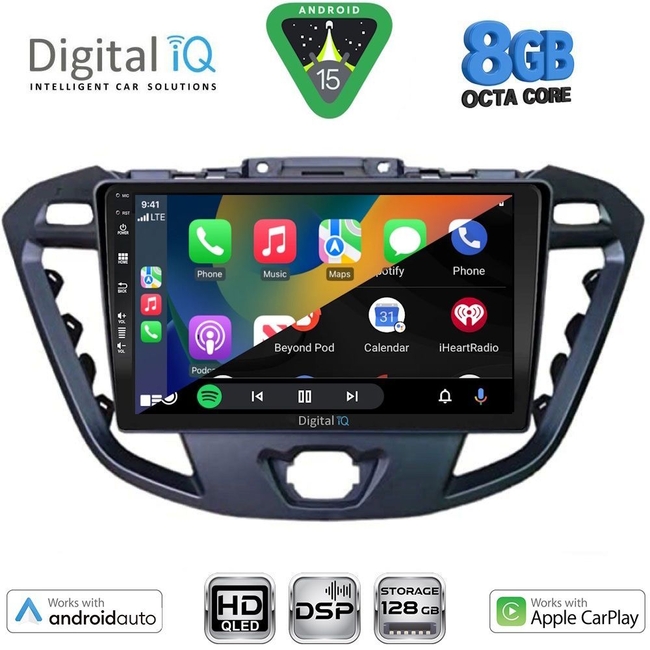 DIGITAL IQ BXF 18177_CPAA (9inc) MULTIMEDIA TABLET for FORD TRANSIT CUSTOM | TOURNEO CUSTOM mod. 2013-2019