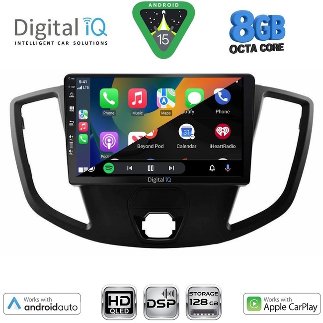 DIGITAL IQ BXF 18179_CPAA  (9inc) MULTIMEDIA TABLET for FORD TRANSIT mod. 2014-2020