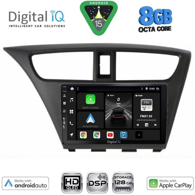 DIGITAL IQ BXF 18190_CPAA (9inc) MULTIMEDIA TABLET for HONDA CIVIC mod. 2012-2016