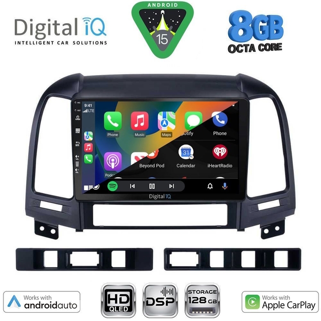 DIGITAL IQ BXF 18239_CPAA (9inc) MULTIMEDIA TABLET for HYUNDAI SANTA FE  mod. 2005-2013