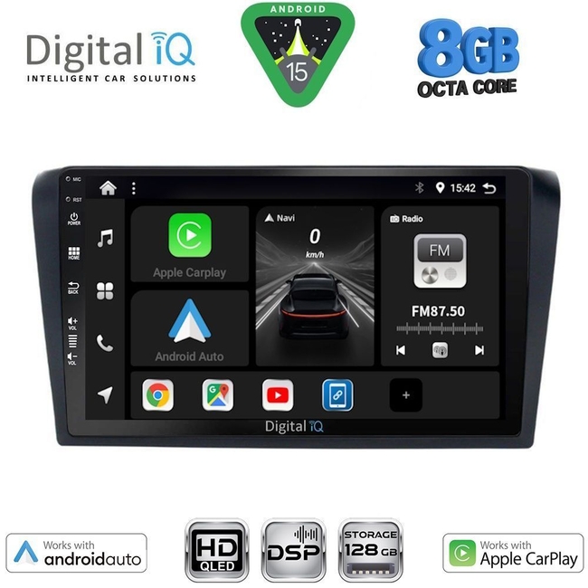 DIGITAL IQ BXF 18365_CPAA (9inc) MULTIMEDIA TABLET for MAZDA 3 mod. 2003-2008