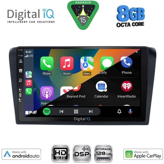 DIGITAL IQ BXF 18365_CPAA (9inc) MULTIMEDIA TABLET for MAZDA 3 mod. 2003-2008