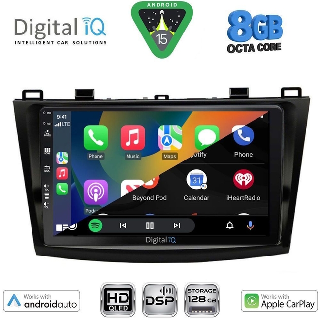 DIGITAL IQ BXF 18366_CPAA (9inc) MULTIMEDIA TABLET for MAZDA 3 mod. 2009-2014