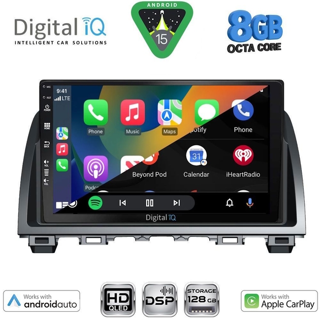 DIGITAL IQ BXF 18378_CPAA (9inc) MULTIMEDIA TABLET for MAZDA 6 mod. 2012-2017