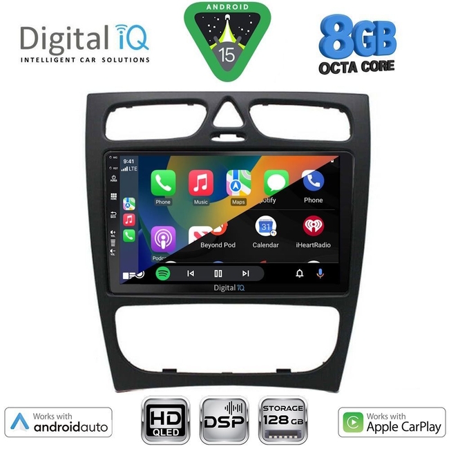 DIGITAL IQ BXF 18402_CPAA (9inc) MULTIMEDIA TABLET for MERCEDES C (W203) mod. 1999-2004