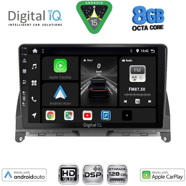 DIGITAL IQ BXF 18405_CPAA (9inc) MULTIMEDIA TABLET for MERCEDES C (W204) mod. 2007-2011
