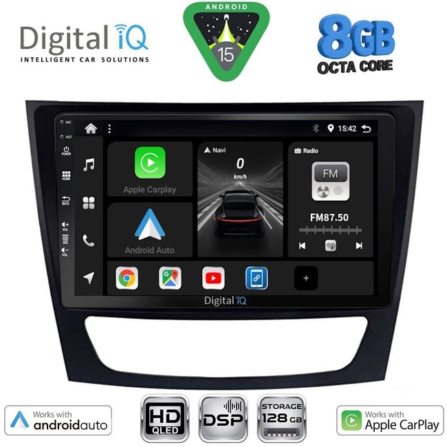 DIGITAL IQ BXF 18408_CPAA (9inc) MULTIMEDIA TABLET for MERCEDES E (W211) – CLS (W219) mod. 2003-2009