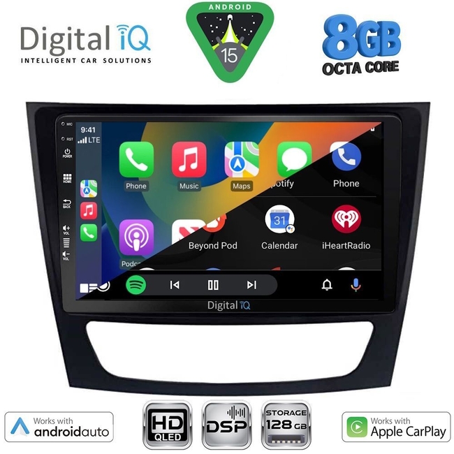 DIGITAL IQ BXF 18408_CPAA (9inc) MULTIMEDIA TABLET for MERCEDES E (W211) – CLS (W219) mod. 2003-2009