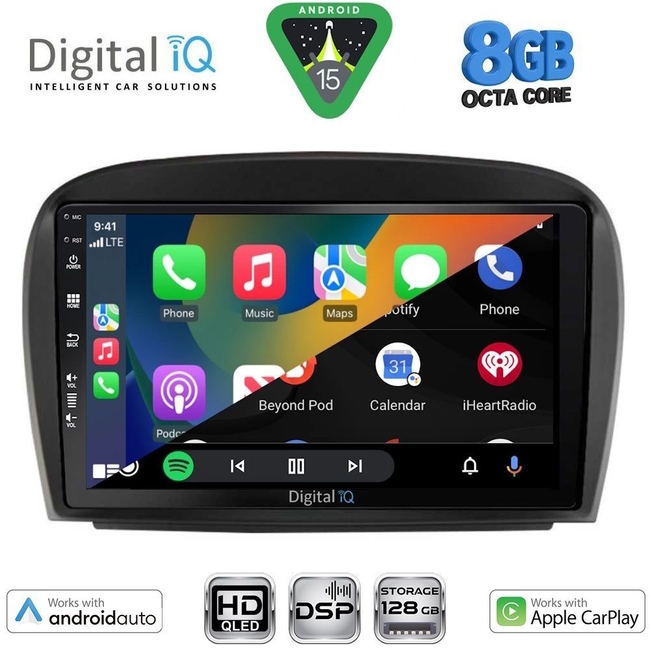 DIGITAL IQ BXF 18427_CPAA (9inc) MULTIMEDIA TABLET for MERCEDES SL (R230) FACELIFT mod. 2006-2012